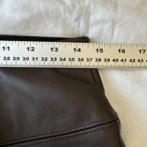 NEW Ricki's LENI Legging Women's Brown Faux Leather Pants‎ Size Large High Waist - Picture 8 of 12